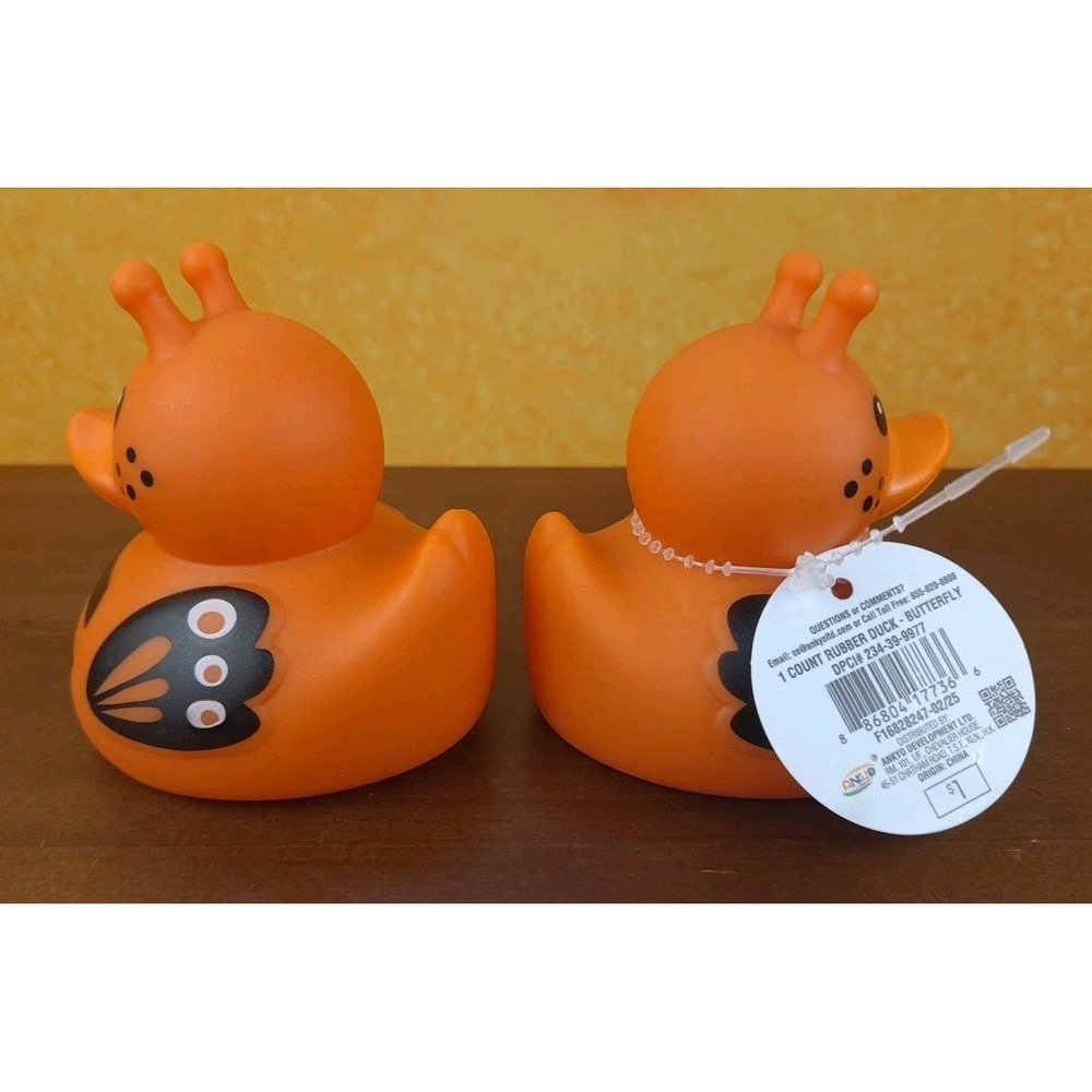 BUTTERFLY Rubber Duck Target Bullseye Playground Summer 2025 Lot Of 2 - Picture 4 of 9